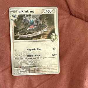 Klinklang Pokémon Card - Silver Design